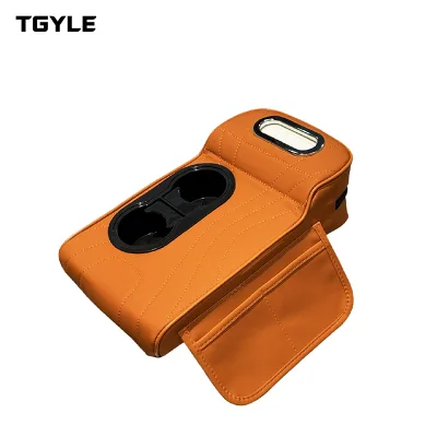 Car Armrest Box Storage Organizer Central Console Gap Armrest Height-Raising Pad Elbow Rest In-Car Seat Crevice Water Bottle
