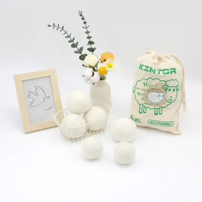 Best Selling Factory Natural Organic Wool Dryer Balls Anti-winding Washing Machine Wool Dryer Balls for Laundry