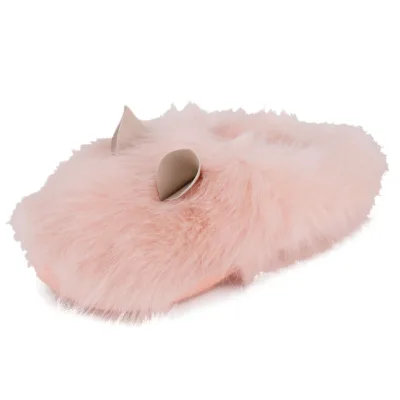 Cute Novelty slippers Closed Toe slippers With Plush Insoles Plushies slippers