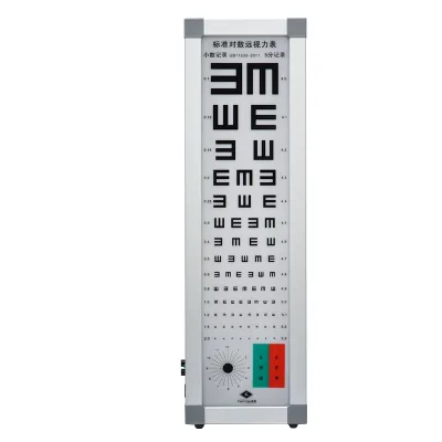 LED Visual Acuity Chart 5m 2.5m Distance Snellen Eye Test Board Light Source Hospital Optometry Clinic Use