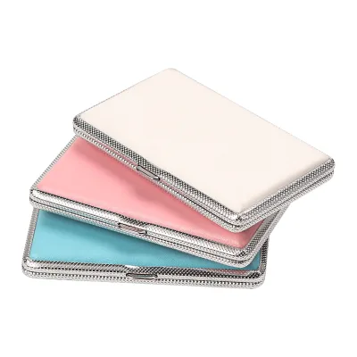 Wholesale Easy Carrying 20 Pieces Thin Cigarette Case Leather Cigarette Case Mini Box