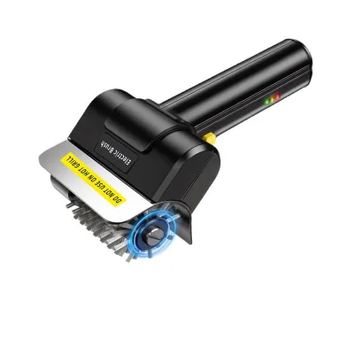 Electric Industrial 60W BBQ Brush Powerful Dust Removal Stainless Steel High-Power Roller Wire Scouring Pad Cleaning Brush