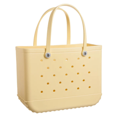 Beach Bag Waterproof and Washable Handbag EVA Beach Basket Women Picnic Tote Bag Holes Pouch Shopping Shoulder Bag