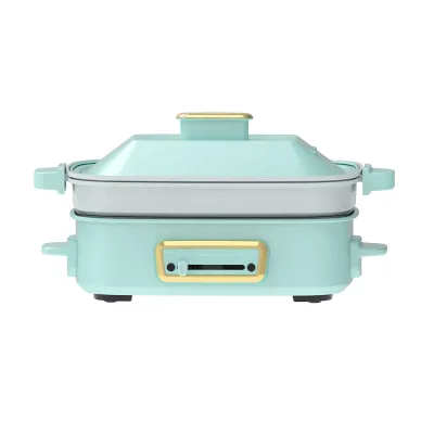 1400W Fry Pan Cooking Removable Plate Adjustable Multi Cooking Pot
