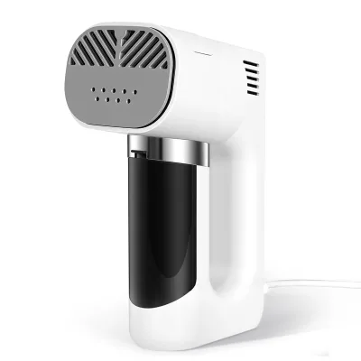 Modern Design Sleek White Finish Intuitive Button Layout Handheld Garment Steamer for Clothes