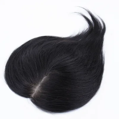 Wholesale Customization Swiss Lace 100% Virgin Martin Human Hair 7*9 Hair Block Ladies Human Head Topper Wig
