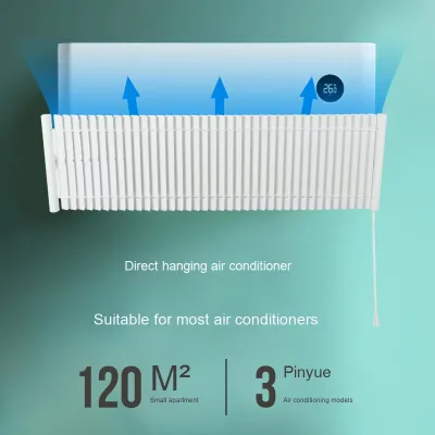 No-hole Wall-mounted air Conditioning Windshield Anti-direct Blowing Mask Post-partum Cold Wind Blocker air Guide Plate
