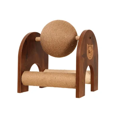 Fashionable Arched cat Scratching Post. This Pet Toy Stand Also Serves As a cat Scratching Post and Can Be Used Indoors.