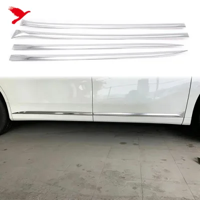 For Toyota Alphard AH30 2016-2022 ABS Side Door Panel Body Molding Decoration Cover Trim ABS Car Exterior Accessories