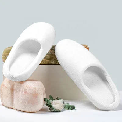 Comfortable High Quality Disposable Cotton Fabric Slipper for Hotel Guest Rooms Summer Winter