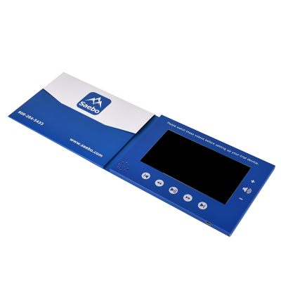 2019 Latest Video in Paper Print 7 Inch Lcd Advertising Player Video Display Brochure Book