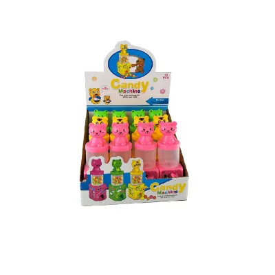 Kids Plastic Candy Jar Mini Candy Toys Vending Machine Bags Gumball Dispenser Display Box Bottle Other Plastic Products Plastic