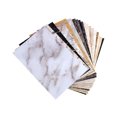 1220*2800mm 3d Printing Uv Pvc Marble Sheet Pvc Marmol Pared Spc Sheet Uv Board for Indoor Wall Panel