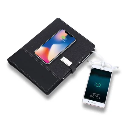A5 Agenda with Power Bank Diary Notebook with Custom USB FLASH DRIVE