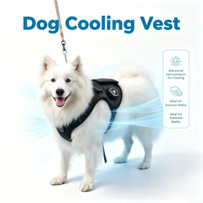 Factory OEM Semiconductor Cooling Vest 3 Adjustable Temp Waterproof Lightweight Outdoor Cool Jacket for Large Medium Dogs