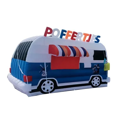 4m W Lightweight Inflatable Ice Cream Truck Easy Portable Party Drink Vending Booth for Outdoor Events Model Type