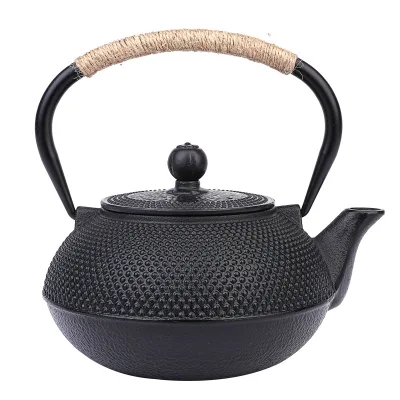 Best Drinkware Blessing Pot Handmade Hobnail Pattern Enameled Cast Iron Teapot Single Teakett Large Kung Fu Tea Set