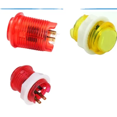 China Hot Sell 5v 12v Led Push Button Switch with Led Light for Arcade Game Machine