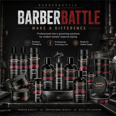 CPNP GMPC ISO MSDA 20+years BARBERBATTLE Non Stiff Restyling Powder Salon Grade Non Residue Messy Style Powder X With Pump 20G