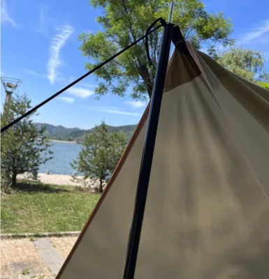 Adjustable Tarp Pole 4-Section Tent Pole Telescoping Fiberglass/carbon Rod /CNER Carbon Fiber Telescopic Poles Piegon Hunting