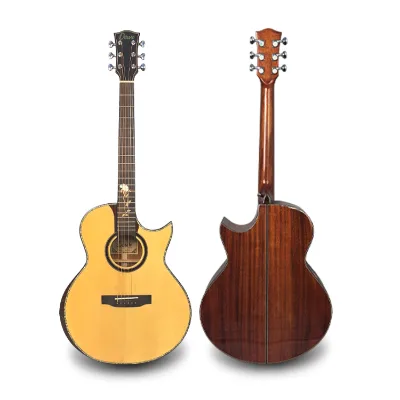 41'' All Single Board Spruce Front Mahoany Wood Back Acoustic Guitar Gloss Performance Guitar