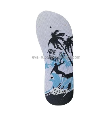 Good Quality popular Design Best Selling Rubber 10MM Thick Custom Print Pattern Slippers Shoes Soles
