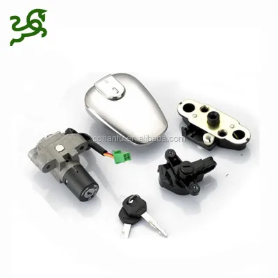 EN125 125CC Motorcycle Complete Ignition Switch Lock Set With Fuel Cap Cover Key