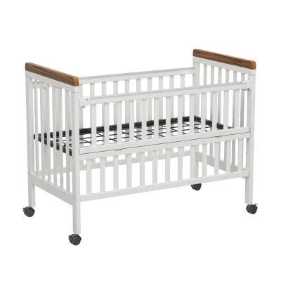 Morden Manufacture Baby Bed Light Luxury Solid Wood Baby Cribs
