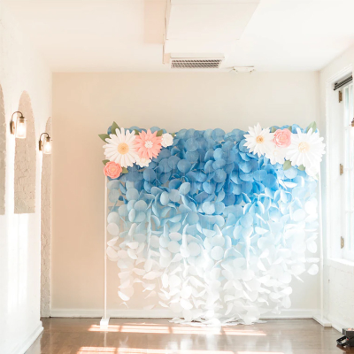 New Paper Garland Background Decorations Photography Gradient Background Paper for Birthday Wedding Party Backdrop Decoration