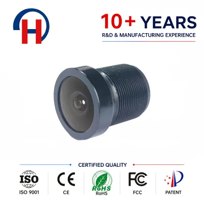 HS CCTV Lenses Focal Length 2.1mm 155 Degree M12 for Dashcam Projector Facial Recognition