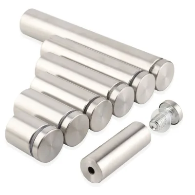 Hot Sell Wall Mirror Glass Advertising Sign Mounting Holder Stainless Steel Standoff Screw Nail for Hanging Acrylic Frame