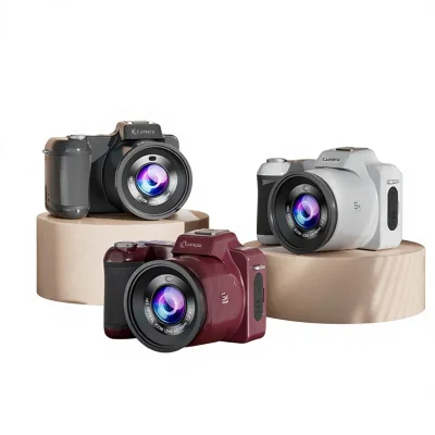 5K Smart Camera Entry-Level Model with 64MP Sensor 7.1x-16x Optical Zoom 2"-3" Screen for Students