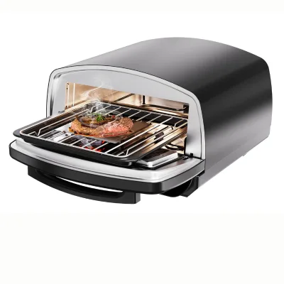 12-Inch Smart Metal Turbo-Bake Pizza Oven 450-Degree Professional Electric for Quick Home Baking for Hotels