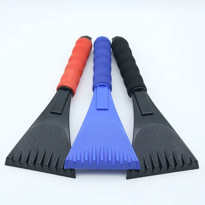 Portable Auto Vehicle Ice Scraper Tool Winter Windshield Snow Sweeping Brush Hand-held Plastic Snow Shovel