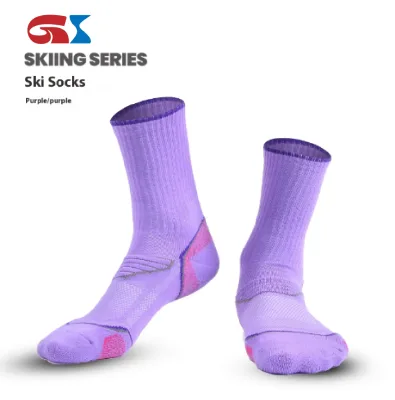 Summer Spring Sports Socks for Running and Hiking Sweat-Wicking Crew Style with High Towel Body Logo for Outdoor Camping