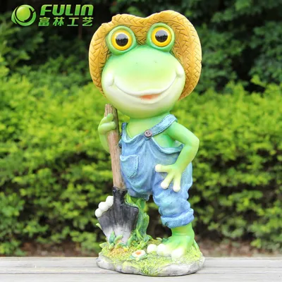 life size cartoon statue garden ornament frog