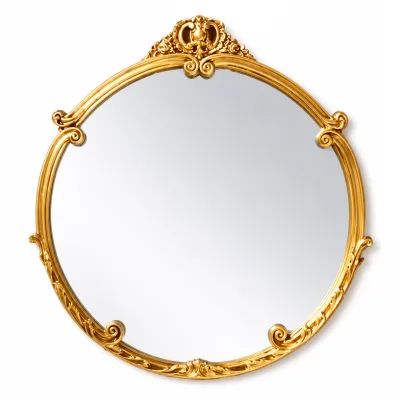 Luxury Gold Sunburst Wall Mirror Ornate Decorative Mirror for Entryway, Living Room & Hallway