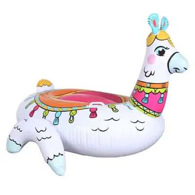 Factory Custom Summer Water Fun Creative Design Lively Inflable PVC Sheep Riding Float for Sale