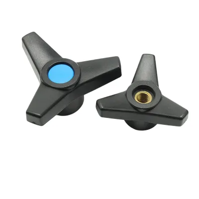 OEM Triangle Arrow Knob 3-Arm Star Handle ABS Plastic Custom Thread M4-M12 Cap for Machine Tool Equipment