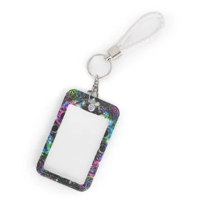 Custom Cartoon Anime Kpop Idol Hard Plastic ID Card Holder Eco-Friendly Card Holder With Neck Lanyard