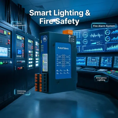 Sunfull Smart Lighting Control Gateway MOD2004-ARM RS485 Serial Device Server for Fire Alarm and Lighting System Integration