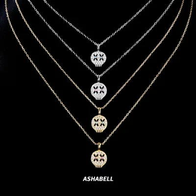 New Unique Personality 925 Silver Zircon Pendant Necklace for Women Simple Jewelry