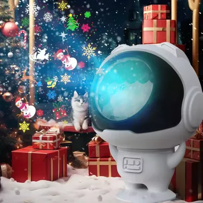 Astronaut USB Powered Star Light Projector Galaxy Starry Night Lamp Magic Ball Laser Lights for Christmas