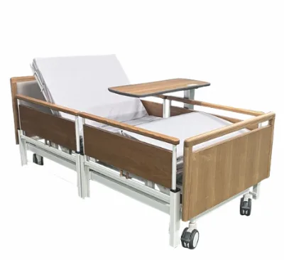 Direct Price Luxury Double-Sided Electric Nursing Beds Steel Wood Medical Beds Brake Casters for Clinic Home Care Hospital Beds
