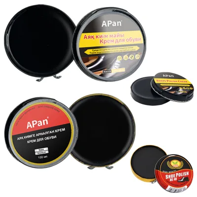 Factory Directly Wholesale Colourless Shoe Wax Polish Tin Box Shoe Wax