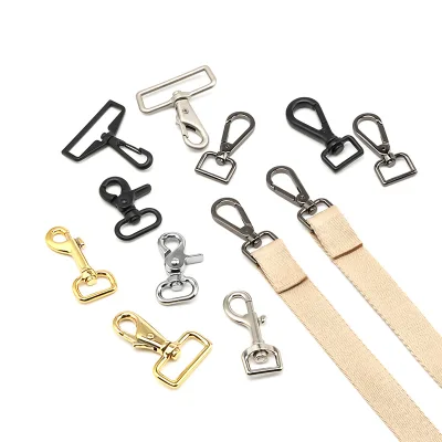 Custom HOT SELL High Quality Factory Direct Supply Metal Lanyard Zinc Alloy Buckle Hook Clip Reel Badge Lanyard Accessories