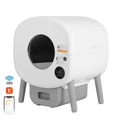 2024 New Upgraded Design Smart Automatic Cat Litter Box Self-Cleaning Grooming Products for Pet Care & Convenience Cat Toilet