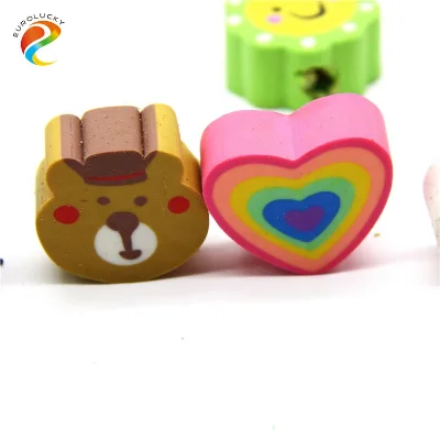 Copllent HotSale Cheap Promotional Custom Pencil Eraser Cartoon Erasers