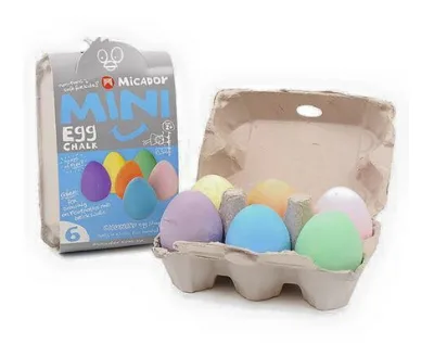 Wholesale Custom 6pcs Egg Shaped Chalk Dutless Jumbo Creative Kids Sidewalk Chalk