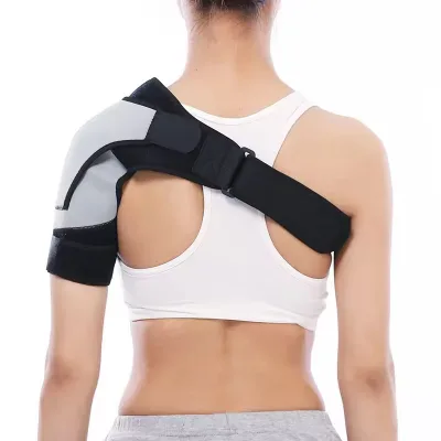 FSPG Comfortable Shoulder Pain Relief Adjustable Medical Neoprene Orthopedic Support Brace Belt Pressure Pad Breathable